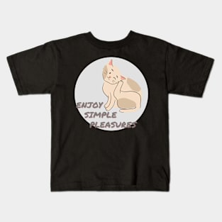 Simple Pleasures Kitty Cat Kids T-Shirt